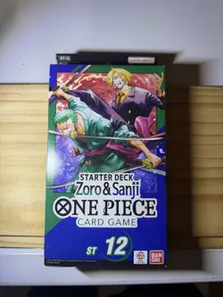 One Piece Card Game Zoro and Sanji Starter Deck ST-12 Sealed - Image 1
