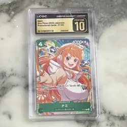 Bandai One Piece Nami P-102 Promo Character Card CGC Pristine 10 2025 - Image 1
