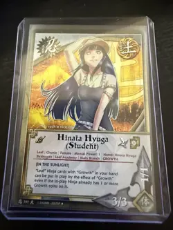Naruto CCG Hinata Hyuga Student Ninja Card 797 Will of Fire 17 in the Sunlight - Image 3