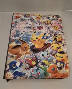 Pokemon Trading Card Binder w/50 sheets - Image 1