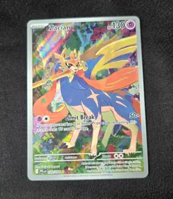 Pokemon TCG Zacian 100/094 Phantasmal Flames Illustration Rare NM Card - Image 1