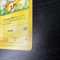 PIKACHU 124/165 Expedition nonholo E-Series Pokemon TCG card LP - Image 4