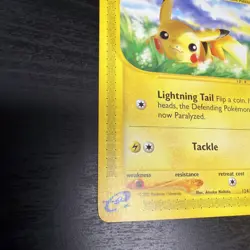 PIKACHU 124/165 Expedition nonholo E-Series Pokemon TCG card LP - Image 5