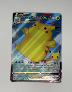 Surfing Pikachu VMAX 009/025 Pokemon Ultra Rare Celebrations Card NM - Image 1