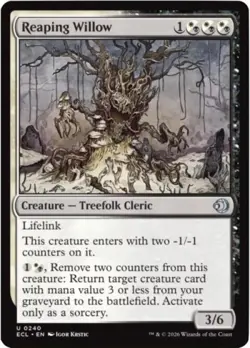 ~ Reaping Willow ~ NM Foil ~ Lorwyn Eclipsed ~ MTG ~ - Image 1