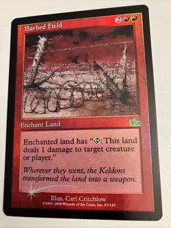 Barbed Field in Foil - Magic the Gathering from Prophecy - Image 1