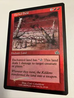 Barbed Field in Foil - Magic the Gathering from Prophecy - Image 2