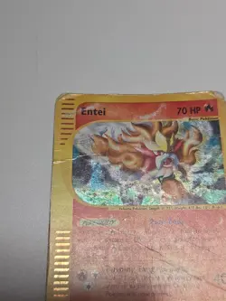 Pokemon Entei Holo Rare H8/H32 Aquapolis Heavily Played / Damaged - Image 2