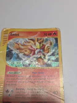Pokemon Entei Holo Rare H8/H32 Aquapolis Heavily Played / Damaged - Image 3