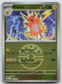 Raichu (Friend Ball) 056/217 Uncommon Ascended Heroes Pokemon Reverse Holo NM - Image 1