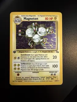 Pokemon Card - 1st Edition Magneton 11/62 - Fossil Set - Image 1