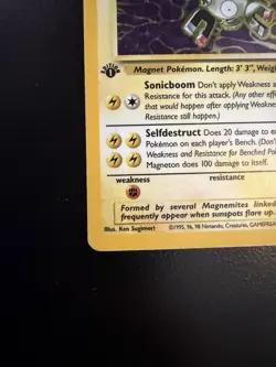 Pokemon Card - 1st Edition Magneton 11/62 - Fossil Set - Image 5