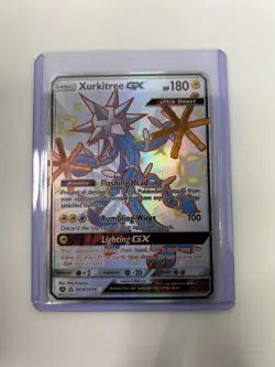 Pokemon Xurkitree GX TCG Full Art Holo Card SV58/SV94 NM/M Condition - Image 1