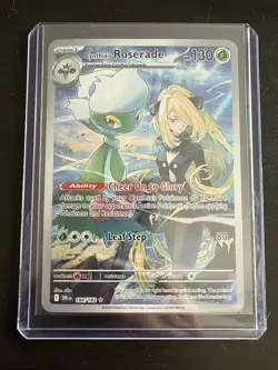 Pokemon: Cynthia's Roserade Illustration Rare IR 184/182 Destined Rivals - Image 1