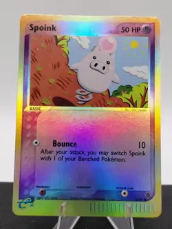 Spoink 73/97 Common Dragon Pokemon Reverse Holo Near Mint - Image 1
