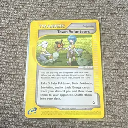 Pokemon TCG Town Volunteers 136/147 Aquapolis Uncommon Regular EN 2002 - Image 1