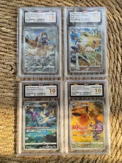 Pokemon Japanese Vaporeon Flareon Jolteon Eevee CHR 4Pcs set BCTC 10 - Image 1