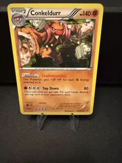 Pokemon Conkeldurr Holo #64 Noble Victories NM - Image 1