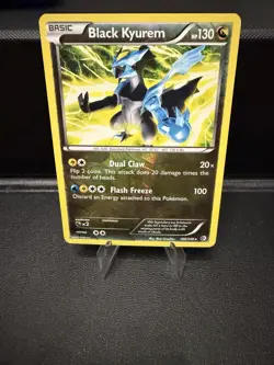 Pokemon Bkack Kyurem Reverse Holo #100 Boundaries Crossed NM - Image 1