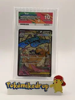 Mega Dragonite ex Mega Attack Rare #232 ACE 10 Gem Mint 2025 Pokemon Japanese - Image 3