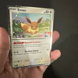 Eevee 143/191 Holo, Prize Pack Series 7, Pokemon Play! Promo, with swirl! - Image 3
