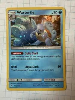 Wartortle 34/214 (Holo) - Pokemon TCG Unbroken Bonds - Image 1