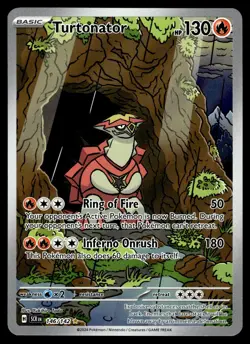 Turtonator 146/142 Illustration Rare Stellar Crown Pokemon Near Mint - Image 1