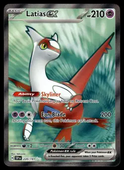 Latias ex 220/191 Ultra Rare Surging Sparks Pokemon Near Mint - Image 1