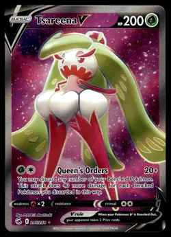 Tsareena V 246/264 Ultra Rare Fusion Strike Pokemon Near Mint - Image 1