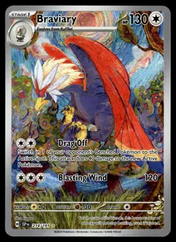 Braviary 214/191 Illustration Rare Surging Sparks Pokemon Near Mint - Image 1