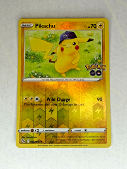 Pokemon TCG LP Pikachu 028/078 Pokemon GO Reverse Holo 2022 - Image 1