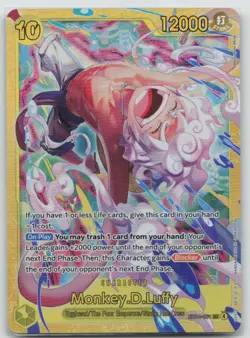 Monkey.D.Luffy EB04-061 Secret Rare Adventure on Kami's Island One Piece Foil NM - Image 1