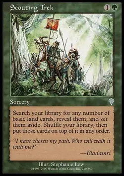 1 x Scouting Trek - Invasion - Heavy Play - MTG - Image 1