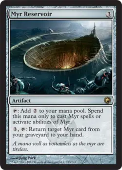 1 x Myr Reservoir - Scars of Mirrodin - Light Play - MTG - Image 1