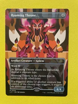 Roaming Throne Borderless the Lost Caverns of Ixalan Regular #0344 MTG - Image 1