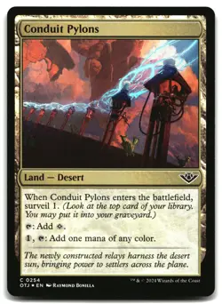 MTG Conduit Pylons Foil C Outlaws of Thunder Junction 254 LP - Image 1