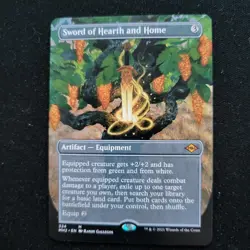 MTG Modern Horizons 2 Sword of Hearth and Home Borderless NM - Image 1