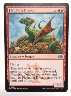 Fledgling Dragon 280 Modern Horizons 3 MTG Magic the Gathering NEAR MINT NM - Image 1