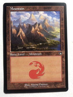 Mountain 446 Commander Masters RETRO FRAME MTG Magic the Gathering NM - Image 1