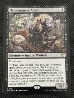 Osteomancer Adept 103 Bloomburrow NM MTG - Image 1