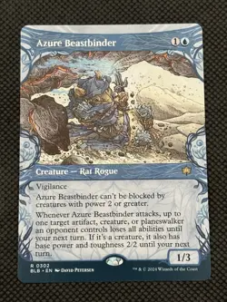 Azure Beastbinder (Showcase) 302 Bloomburrow NM MTG - Image 1