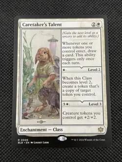 Caretaker's Talent 6 Bloomburrow NM MTG - Image 1