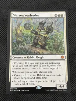 Warren Warleader 38 Bloomburrow NM MTG - Image 1