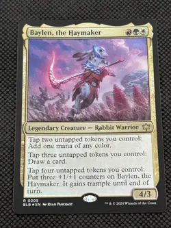 Baylen, the Haymaker 205 Foil Bloomburrow NM MTG - Image 1