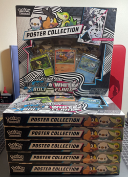 Pokemon TCG SV10.5 Black Bolt & White Flare Poster Collection Case (6 Boxes) - Image 2