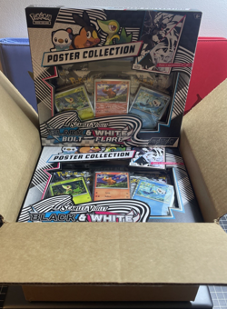 Pokemon TCG SV10.5 Black Bolt & White Flare Poster Collection Case (6 Boxes) - Image 3