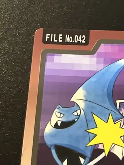 1997 Pokemon Golbat No. 042 Bandai Carddass Series 3-4 Japanese Vintage TCG - Image 2