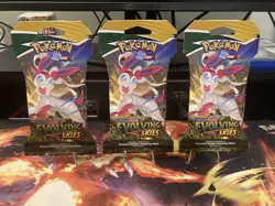 3 Sleeved Evolving Skies Booster Packs Pokemon TCG Sword & Shield - Image 1