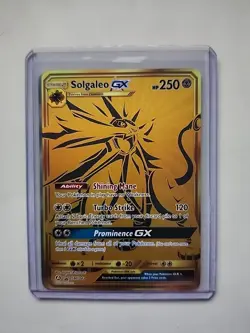 Hidden Fates Solgaleo GX Ultra Rare HOLO #SM104a Full Art Pokemon - NM+ - Image 1