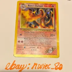 Blaine's Charizard Rare Holo Gym Challenge 2000 Pokemon Tcg 2/132 - NM/LP - Image 1